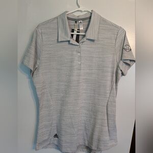Adidas Women's Light Gray Button Down Shirt